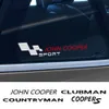 2PCS Car Window Body Sticker Door Side Decals For Mini John Cooper R55 Countryman R60 R56 Clubman Coopers R61 R59 Accessories