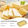 Plates Cheese Container Butter Box Sealing Keeper Reusable With Cutting Net For And