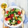 Servis uppsättningar 2st Gold Salad Spoon Fork Rostfritt stål Server Europeisk stilbesticksset Köksverktygstillbehör