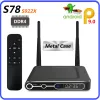 Box S78 Amlogic S922X Android 9.0 Smart TV Box DDR4 4GB 32GB BT 5G WIFI 1000M LAN 4K HD SET TOP BOX MEDIA PLAYER VS AM6B PLUS