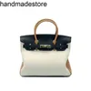 Leather Bk Designer Handbag 2024 Spring and Summer Color Contrast Matching Top Layer Cow Lychee Pattern Platinum Bag Womens