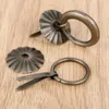 5Pcs Antique Bronze Vintage Cabinet Knobs and Handles Pull Kitchen Drawer Cupboard Ring Pull Handles Pin Knob Furniture Hardware