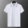 Классическая мужская рубашка поло в летнем повседневном поло в моде, вышитая на вышившей рубашке, высококачественная футболка с короткими рукавами 90187