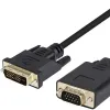 Cavo video da 1,8 m DVI 24+1pin a VGA 15pins Connect PC Monito