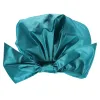 Shower Cap Bowknot Double Layer Reusable Bath Hair Caps Adjustable Bath Hair Cap