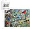 Bird Flock Wooden Jigsaw Puzzle Art, Unique Animal Shaped Pieces, DIY Leisure Game Fun Toy Gift Suitable Family Friends
