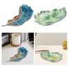 Decorative Figurines Jewelry Ring Dish Aesthetic Trinket Tray For Home Decor Vanity Women