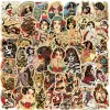 10/30/50 stks retro old school tattoo -stijl sexy meid stickers diy skateboard auto telefoon laptop bagage waterdichte kinderen sticker speelgoed