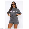 Designer Shirt Woman Gedrukt Foxx Tracksuit English Letters T-shirt Nieuwe stijlvolle sportkleding Witte vossen T-shirts Tweedelige set shorts set s-xl 771