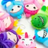 Mermaid unicornio esponja bola de bola de ducha bañera de baño ducha de ducha sotanina de esponja color cepillo de masaje duradero para niños herramientas