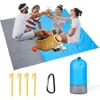 Coperta spiaggia resistente a sabbia 200 x 210 cm impermeabile in spiaggia coperta picnic leggera per sport escursionistici da viaggio