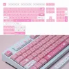 アクセサリーカスタムピンク猫テーマDyesub PBT Keycaps XDAプロファイルCherry Gateron MX SwitchメカニカルキーボードUSおよびUKレイアウト