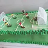 1Set Soccer Football Cake Toppers Fußball -Themenparty -Tor Athlet Puppe Cupcake Topper für Kinder Geburtstagsfeier Kuchen Dekor -Werkzeuge