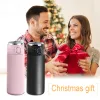 420ml Smart Thermos Temperature Display Bounce Vacuum Flask Thermal Mug Coffee Tea Thermo Bottle Christmas Gift Water Bottle