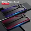 Für Samsung Galaxy S24 Ultra S23 S22 Ultra S21 plus A54 5G A53 A52S A14 A34 S20 Fe Case Luxus Tempered Glass Film Telefon Cover