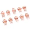 10 Pcs Bolt Clamp Copper Split Connector Grounding Strength Electric 2.5X1.5cm Joint Rose Gold Bonding