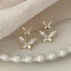Stud Earrings Fashion Enamel Butterfly For Women Korean Personality Beautiful Party Jewelry Gifts