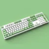 Acessórios keycaps 129pcs verde keycaps oem de conjunto de chaves full cyesubbed pbt grosso para teclado mecânico de jogos