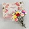 Dekorativa blommor Mors dag Flower Present Box Pography Props Centerpieces Fake Romantic Bouquet for Party Ceremony Engagement