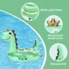 Swimbobo ny stil barn uppblåsbar dinosaurie söt simningssittbåt flytande barnvatten leksak baby badringar pool float sommar