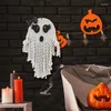 Gobelin macrame tkany Halloween White Ghost Wiszący Ozdoba do dekoracji festiwalu Układ sceny wisząca