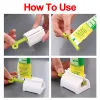3/1pcs Rolling Toothpaste Squeezers Holder Squeezed Clips Facial Cleanser Tube Clip Toothpaste Dispenser Bathroom Accessories