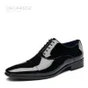 Сапоги Decarsdz Men Formal Shoes 2023 Summer Tuxedo Shoes Men Men Fashion высококачественная кожаная бизнес оригинальные офисные свадебные туфли обувь