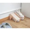 1 pc Simple Double Layer Shoes Shelf Save Space Shoe Rack Huishoudelijke opslagschoenen Gereedschap Plastic thuisschoen Organisator