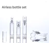 Bouteilles de rangement 300pcs / lot Refipillable Plastic Spray Container vide 5 ml 10 ml Petite bouteille sans air transparent