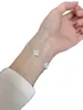 Feerie Van Armband Old Silversmiths Four Leaf Clover Pure Silver Armband S999 Full Womens Light Luxury Nisch High-End Exquisite Laser Five Flower