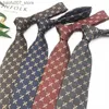 Neckband liangshang jacquard fragmenterad blommaklöver slips för män formell klänning fritidsarbete civila tjänare bröllop slips för kvinnorq