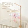 Baby Rattle Toys Wooden Mobile Musical Bed Bell Hanging Toy 012 Month Girl born Cute Bear Infant Crib Gift Holder Brackets 240409