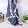 Blankets INS Tassel Receiving Blanket Cotton Baby Infant Fringe Swaddle Babies Sleeping Quilt Bed Cover