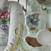 Autumn 2023 Nowe dresy streetwearu drukowanie bluzy zamków błyskawicznych i spodnie Dwuczęściowy zestaw dla kobiety