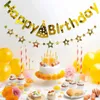 Party Decoration 3pcs/set Happy Birthday Banner Baby Shower First Decorations Po Booth Bunting Garland Flags