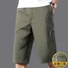 Męskie szorty męskie szorty sportowe Summer Spring Mens Bermuda Shorts Duże i wysokie pół spodnie luźne proste sportowe szorty J240409