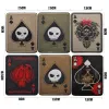 Cartão de morte poker craque de espadas patches bordados manchas táticas para sacolas de punk manchas de manchas militares emblemas