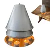 Titulares de velas Tealight Holder Double Wellow Tea Light Heater Space para 10 Treinights Frewove Bule mais quente