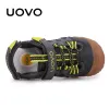 Sneakers Uovo Neuankömmlinge Kinder FODELHOUM SCHUHE Weiche Gummi -Sohle Kinder Schuhe bequeme Jungen Sandalen mit #2434