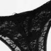Kvinnors trosor Kvinnor Sexig underkläder Öppning av Crotch Exotic Underpants Kvinnliga spetsar Transparent Crotchless Intimates