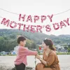 Decorazione per feste Happy Mother's Banner Banner Flower Carnation Stampato Garland Mom DOUNT