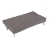 Stoelbedekkingen Solid Color Elasticity Sofa Bed Cover All-Inclusive Slipcover voor zonder armleuning geen leuning twee/drie stoelen cap