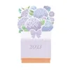 Papier épais utile 2023 INS Flower Flower Mini Planner mensuel Divers styles Calendrier de bureau Stable Home Supplies