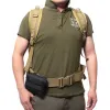 Tactical Molle Pouch Military Belt Midjepåse utomhus EDC Tool Fanny Pack Telefonhållare Fodral liten fickjakt Kompakt väska