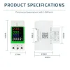 6IN1 100A AC160-275V Prąd napięcia KWh Electric Energy Monitor Volt Amp Voltmeter Wattmeter Din Rail Trwałość