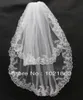 Abiti da sposa fuori dal rack veli con appliques in pizzo a due strati velo da sposa lunghezza del gomito 7748171