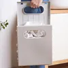 Tvättpåsar ihålig handtag korg mångsidig hopfällbar rymlig lagringslösning med magnetkrokar moderna för badrum