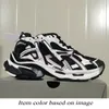 Modebanor Runners 7.0 7.5 Dress Designer Shoes Män Kvinnor Spår Runner Multicolor Pink Foam Blue White Black Overdimensionerad vintage Platform Sneakers Loafers Trainers