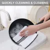 Homaxy Kitchen Dish Towels Cloths For Washing Dishes Highly Absorbent Cleaning Cloth Fast Drying Tea TowelsBamboo Charcoal