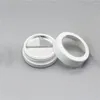 Storage Bottles Empty 39.5mm Double Layer White Round Eye Shadow Case With Sunroof Window Concealer Box Cream Jar 36pcs